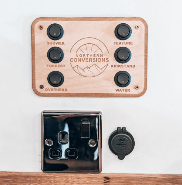 Custom 12v switchpanels for campervans